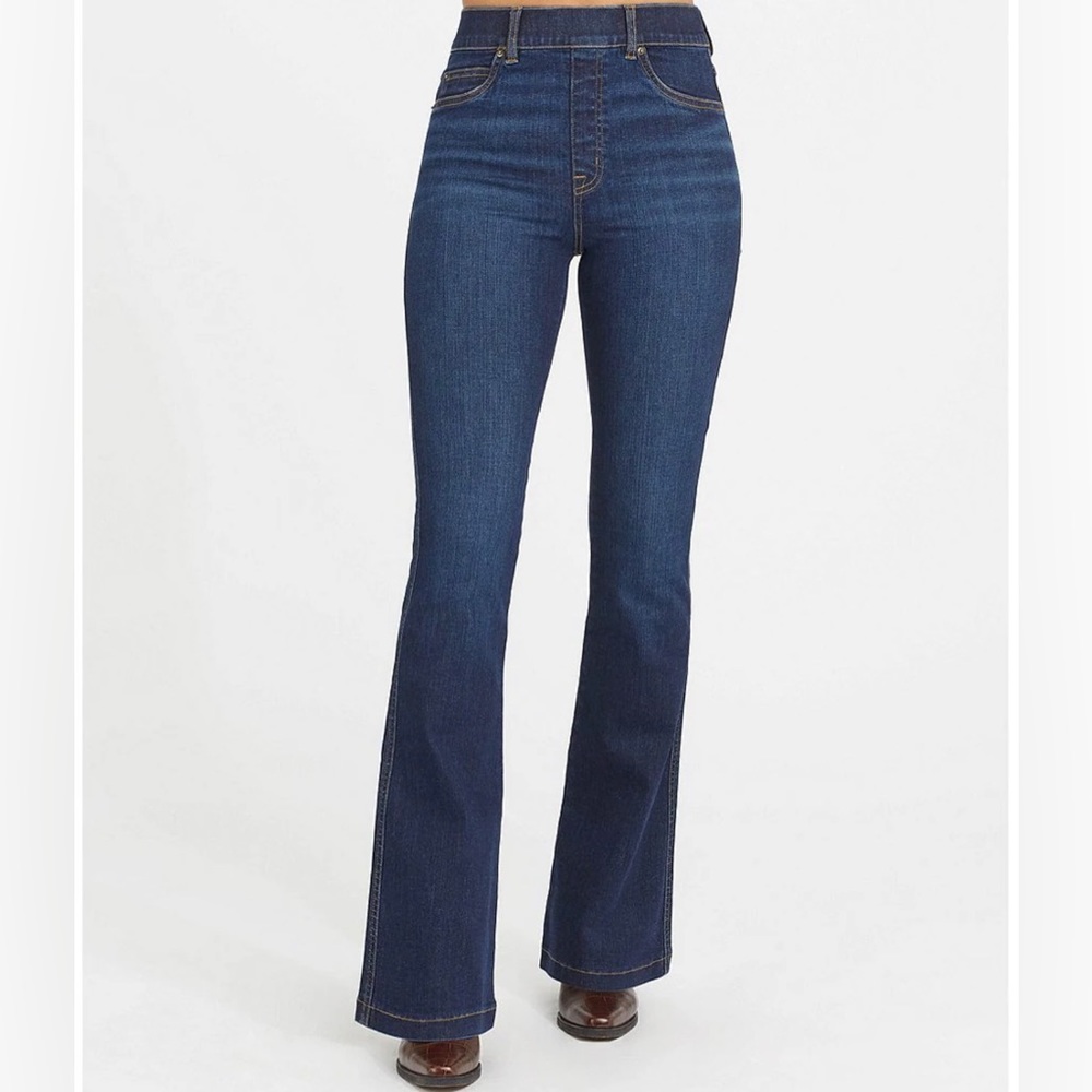Spanx Denim Flare Leg Denim Jeans Size Medium